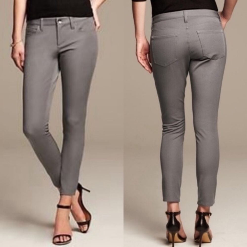 Banana Republic Sloan Gray Crop Dress Pants